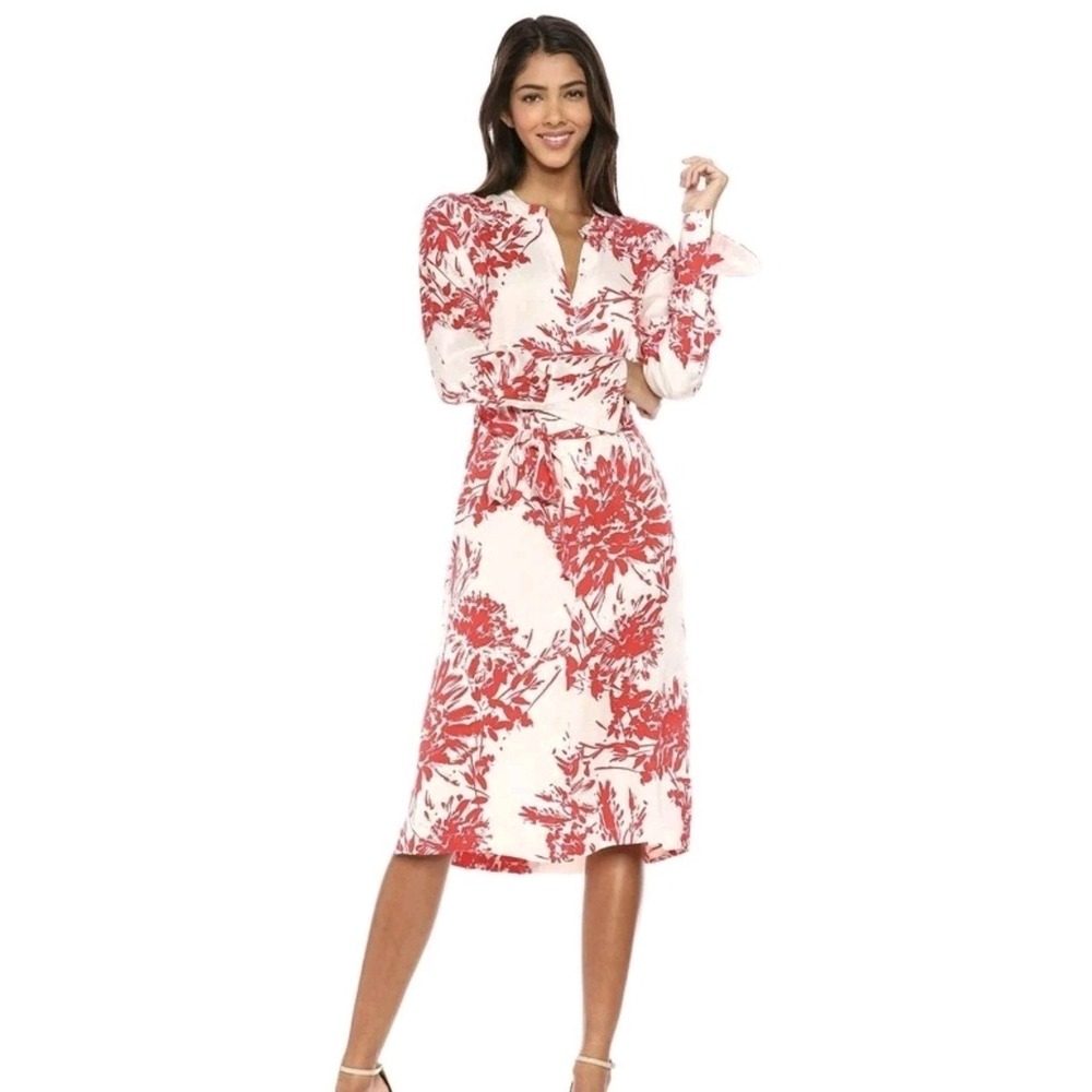 EQUIPMENT Roseabelle Floral Print Silk Dress Career Date Women M Flowy Elegant